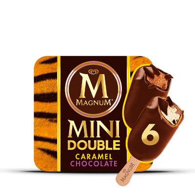 Gelado Magnum Mini Double Chocolate&Double Caramel (6x60ml)